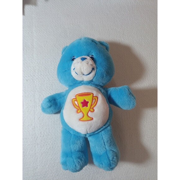 Care Bears Champ Bear Plush 13" Blue 2003 Play Along Championship Trophy Soft T - Picture 1 of 13